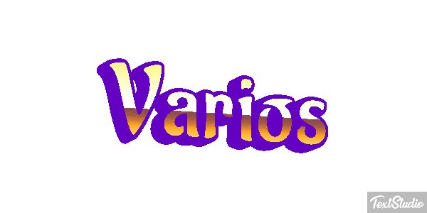 Vários Efeito do texto