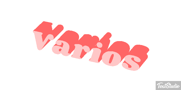 Vários Efeito do texto