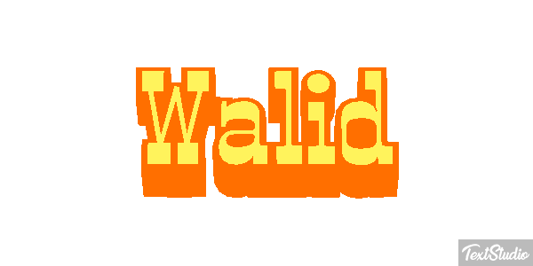 Walid Efekt tekstowy