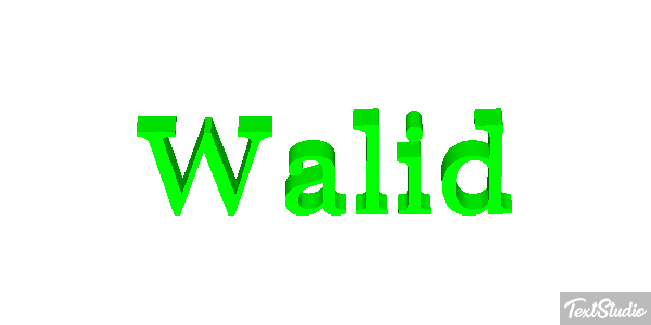 Walid Efekt tekstowy