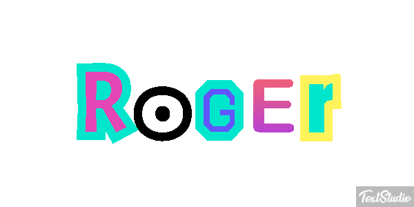 Roger Effet de texte
