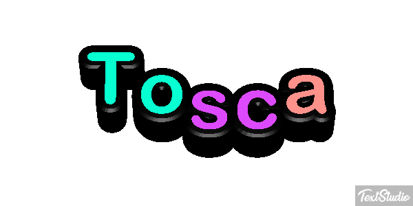 Tosca Efecto de texto