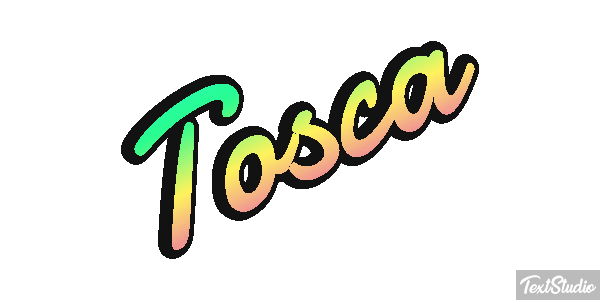 Tosca Efecto de texto