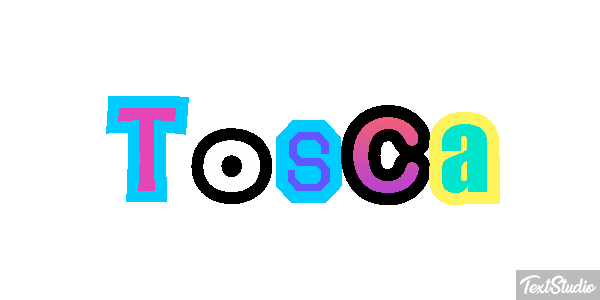 Tosca Efecto de texto
