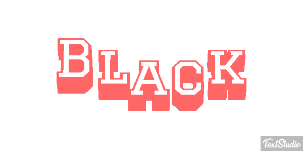 Black Efekt tekstowy