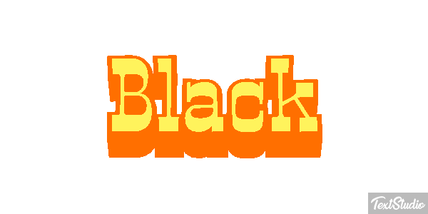 Black Efekt tekstowy