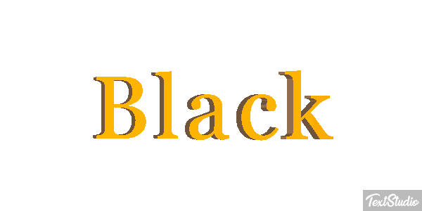 Black Efekt tekstowy