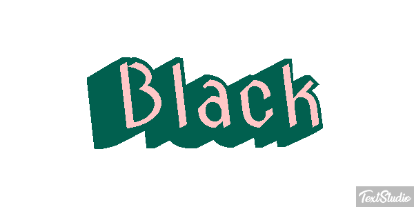 Black Efekt tekstowy