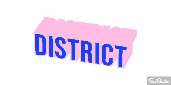 District Text effect