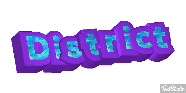 District Text effect