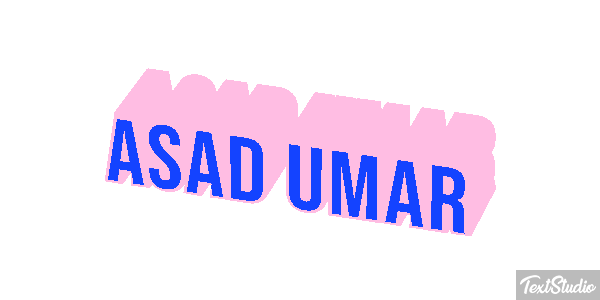 Asad Umar Text effect