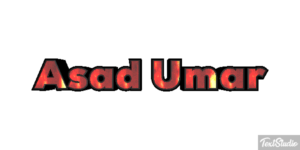 Asad Umar Text effect