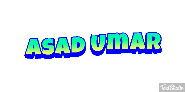 Asad Umar Text effect
