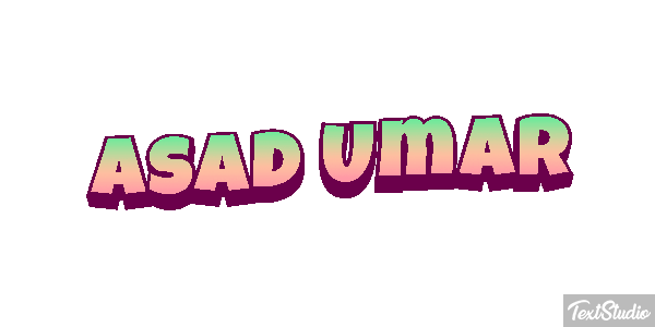 Asad Umar Text effect