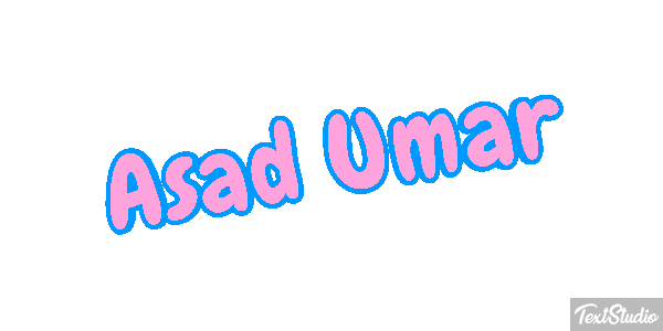 Asad Umar Text effect
