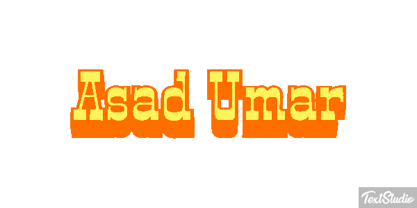 Asad Umar Text effect