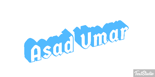 Asad Umar Text effect