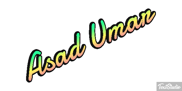 Asad Umar Text effect