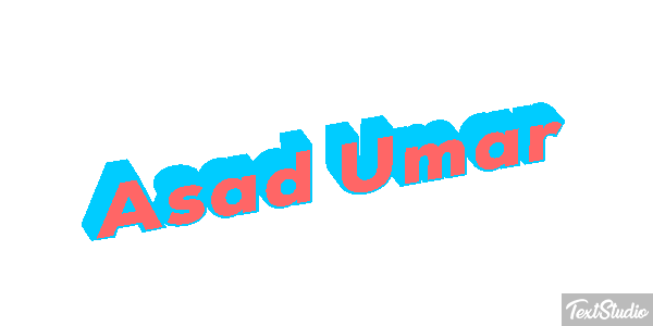 Asad Umar Text effect