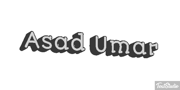 Asad Umar Text effect