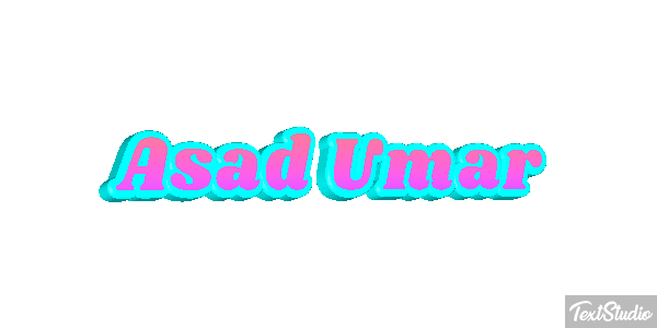 Asad Umar Text effect