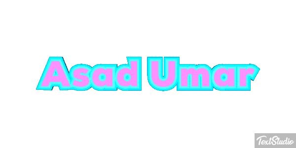 Asad Umar Text effect