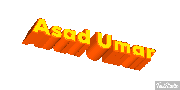 Asad Umar Text effect