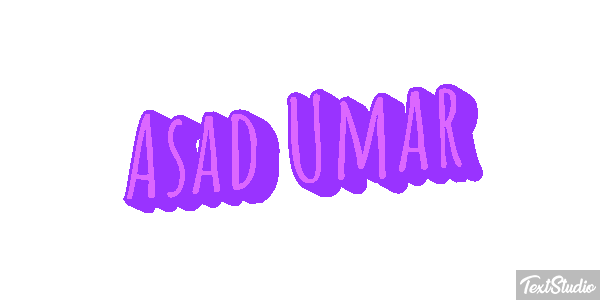 Asad Umar Text effect