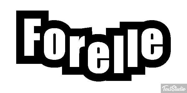 Forelle Texteffekt