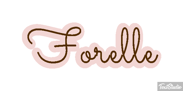 Forelle Texteffekt