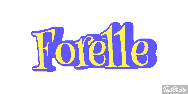 Forelle Texteffekt