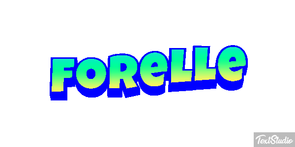 Forelle Texteffekt