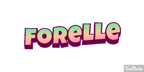 Forelle Texteffekt