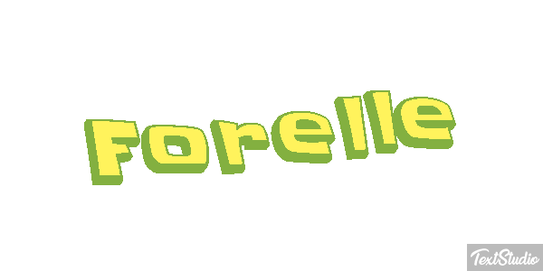 Forelle Texteffekt