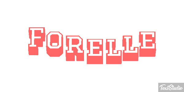 Forelle Texteffekt