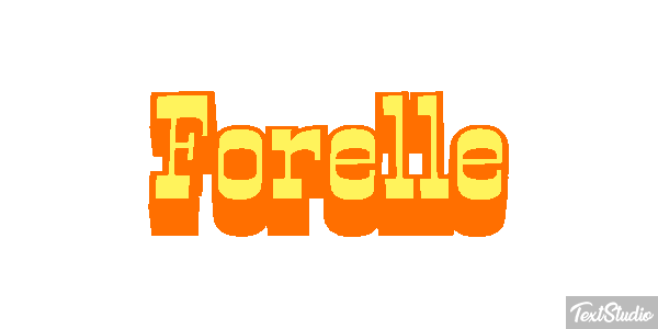 Forelle Texteffekt