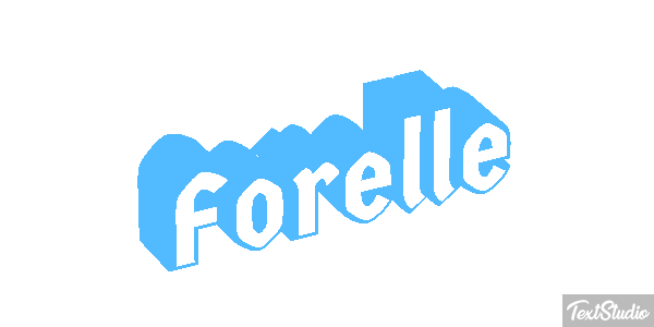 Forelle Texteffekt