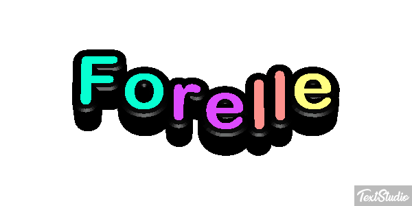 Forelle Texteffekt