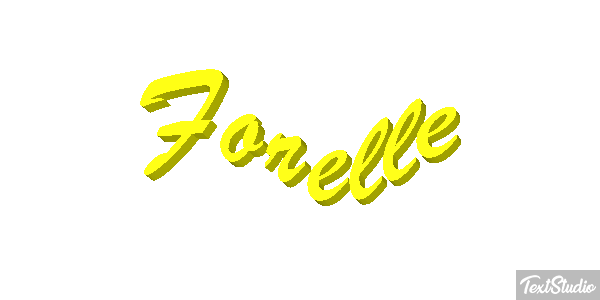 Forelle Texteffekt