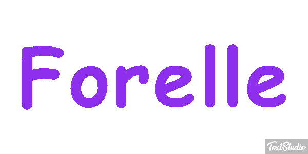 Forelle Texteffekt