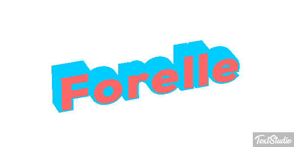 Forelle Texteffekt