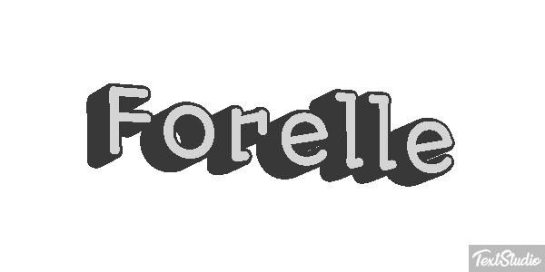 Forelle Texteffekt
