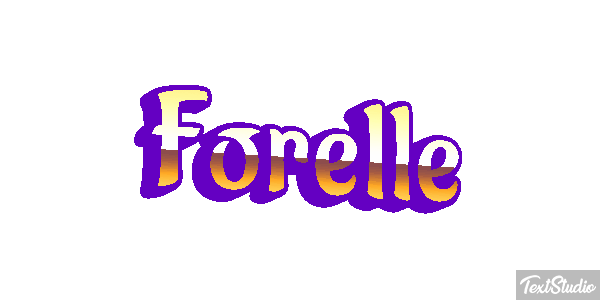 Forelle Texteffekt