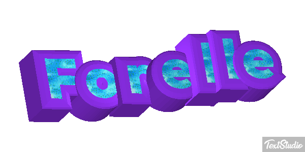 Forelle Texteffekt