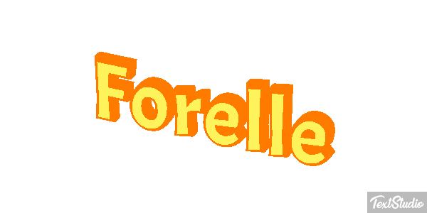 Forelle Texteffekt