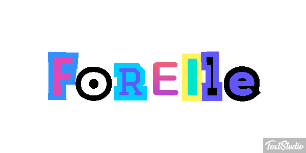 Forelle Texteffekt