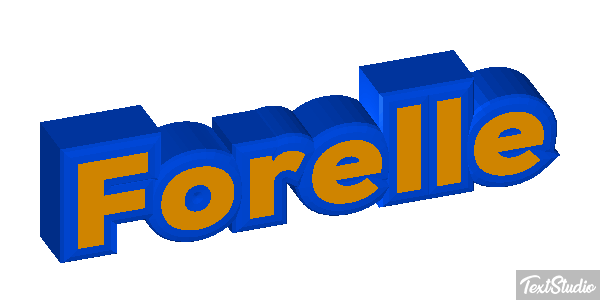 Forelle Texteffekt