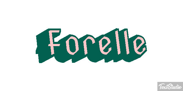 Forelle Texteffekt