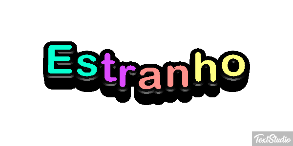 Estranho Text effect
