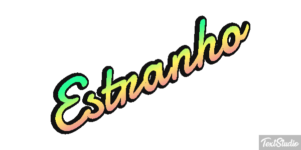 Estranho Text effect